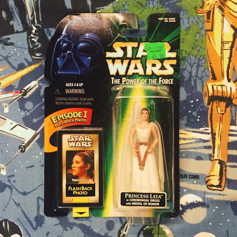 Star Wars Power of the Force Princess Leia Ceremonial Dress 1998 Flashback EP1
